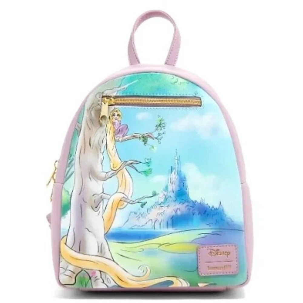 Loungefly‎ Disney Tangled Painted Landscape Mini Backpack